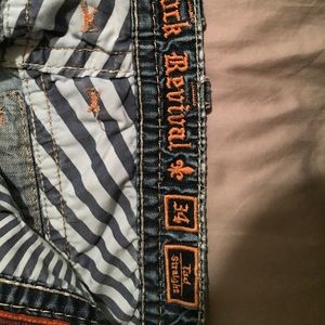 SOLD SOLDRock revival men’s jeans.